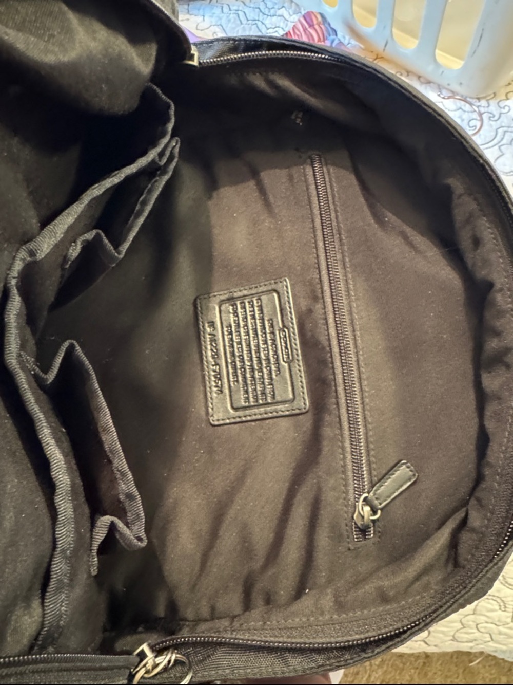 Coach Black Nylon Men’s Backpack with Front Buckle - Picture 8 of 8